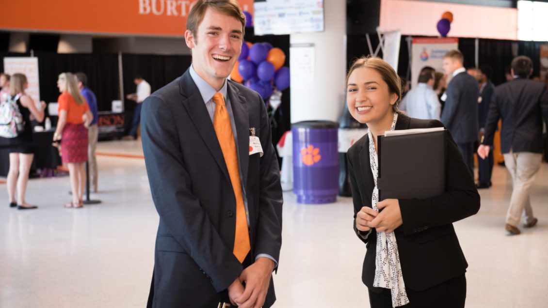 Clemson students take part in the 2017 fall career fair