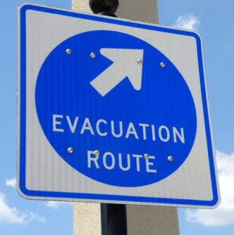 Evacuation sign