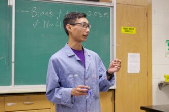 Paing is a student of professor Ken Marcus in the department of chemistry.