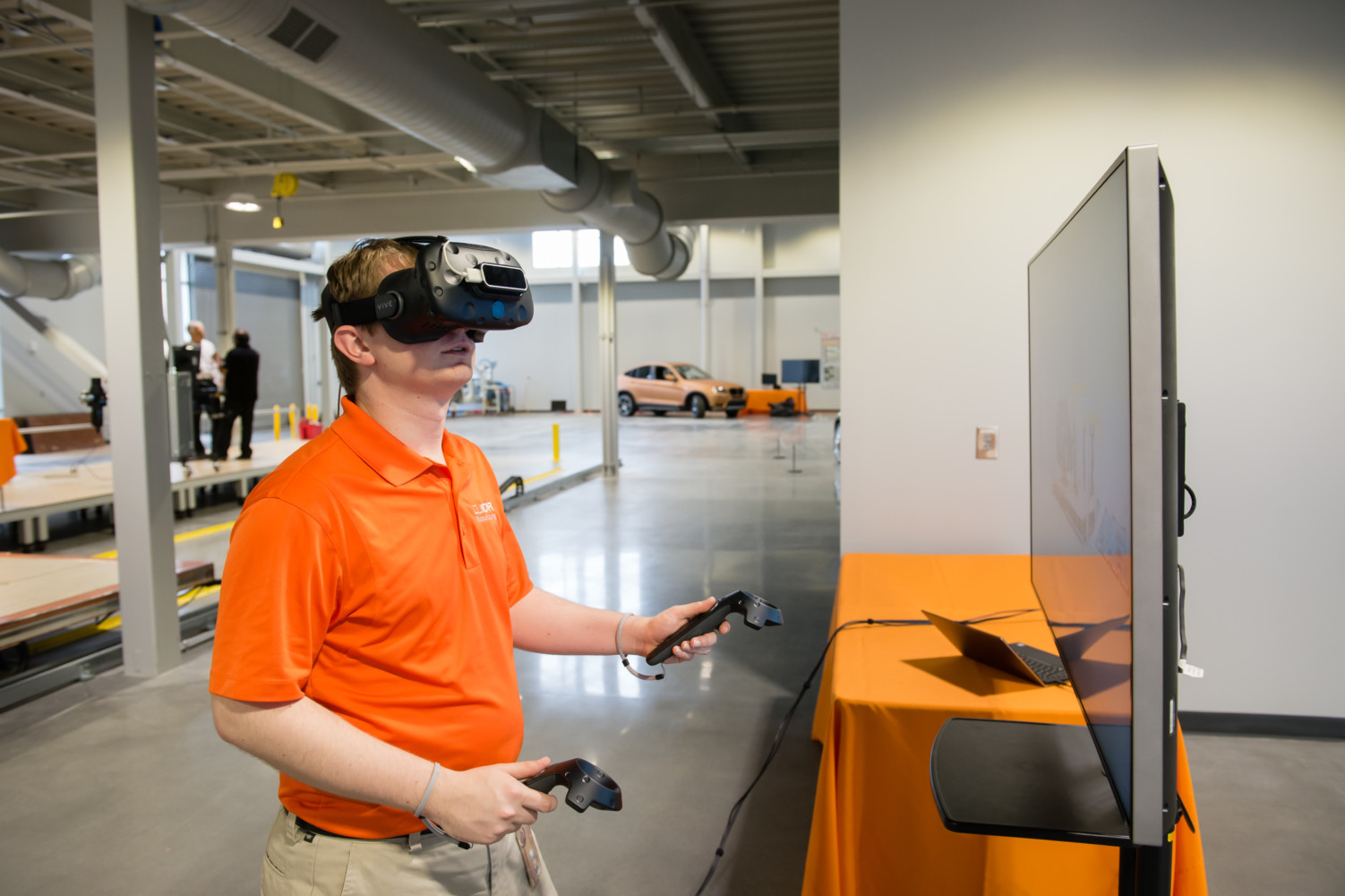 Virtual reality is the centerpiece of a new program aimed at teaching students about robotics and the jobs they are creating in advanced manufacturing.
