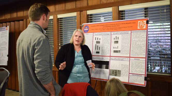 Walters presents poster.