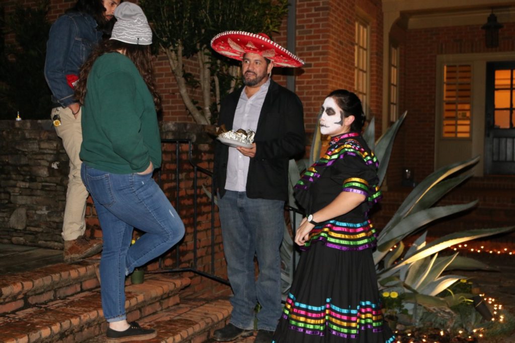 The Day of the Dead celebration gave people an opportunity to mingle and reflect on loved ones who have passed away.