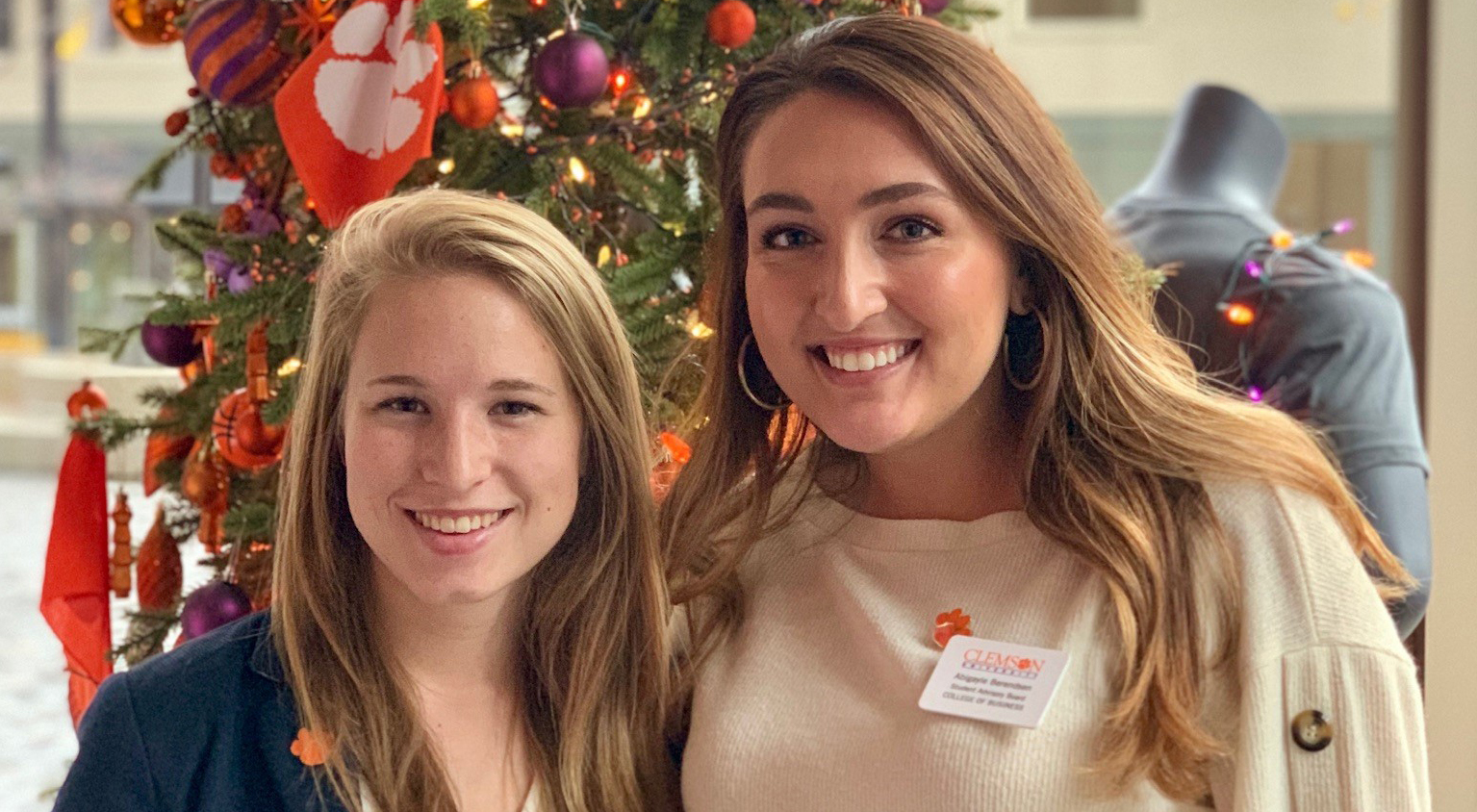 Grace Hickman and Abigayle Berendsen are student advisory board rmembers