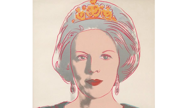 Portrait of Queen Beatrix of the Netherlands by Andy Warhol