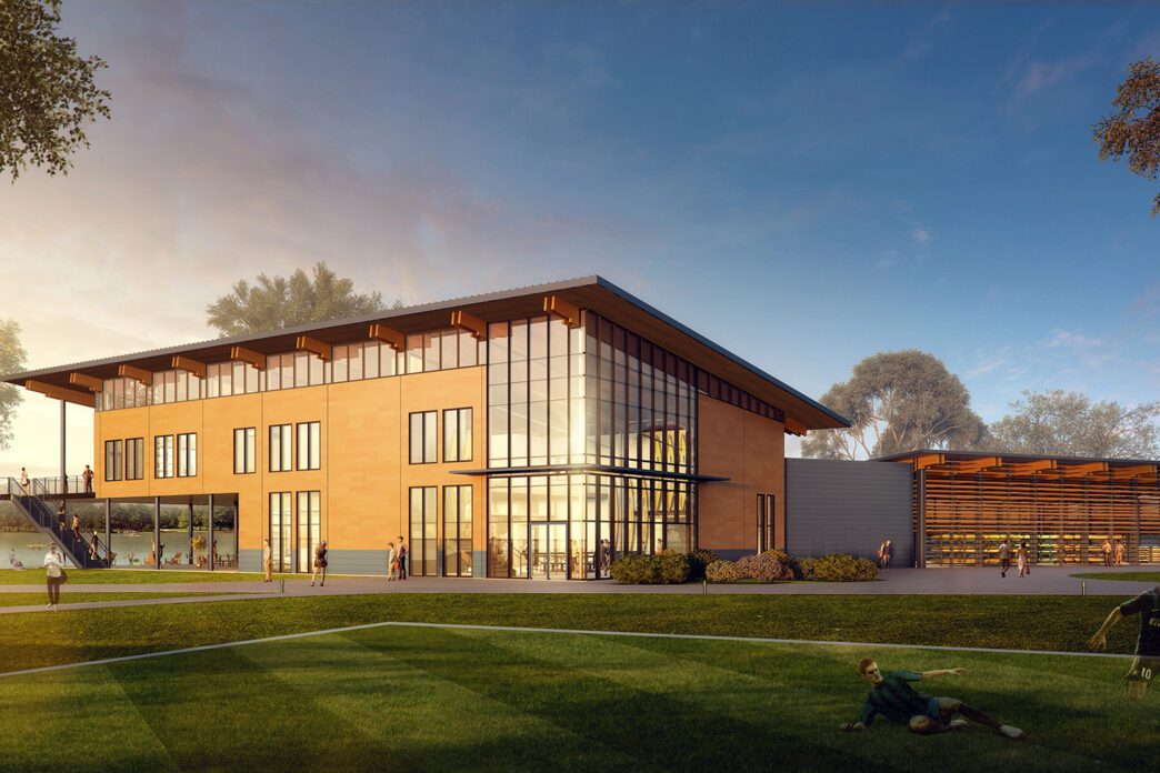 Rendering of the Snow Family Outdoor Center.