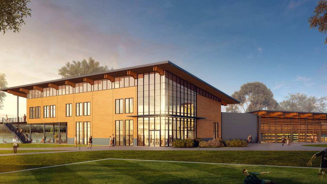 Rendering of the Snow Family Outdoor Center.