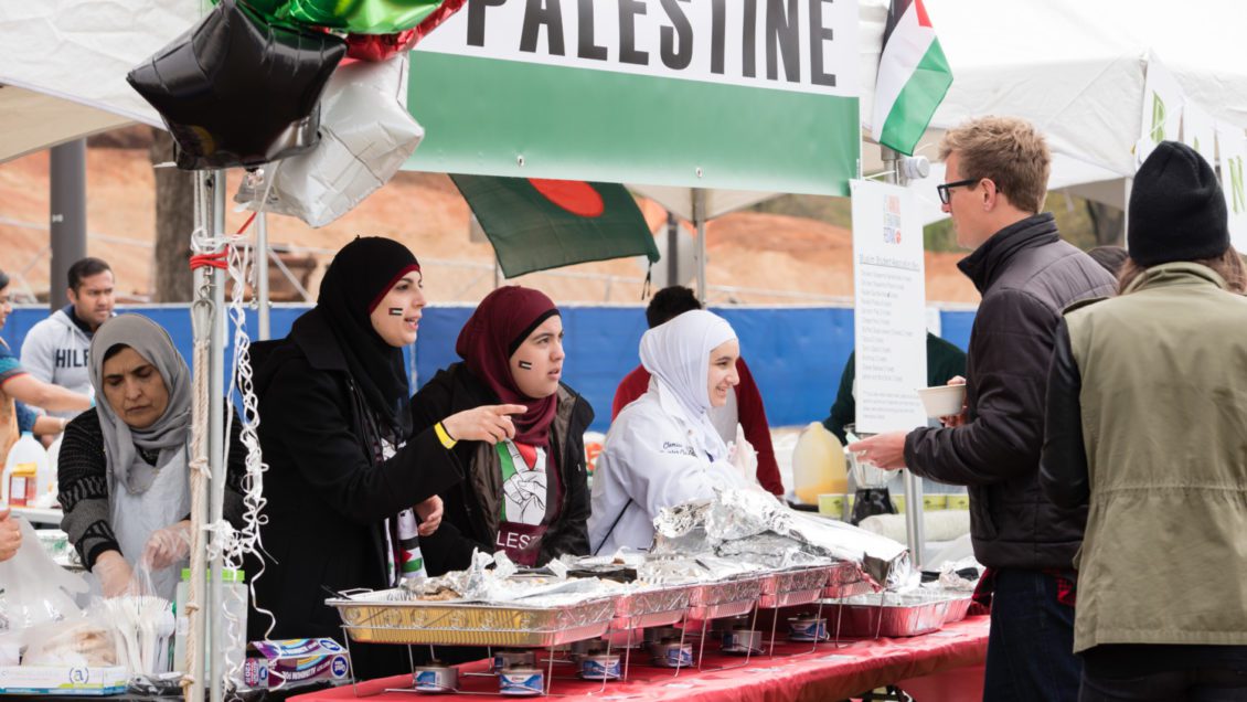 A photo of one of the food stands at last year's International Festival.