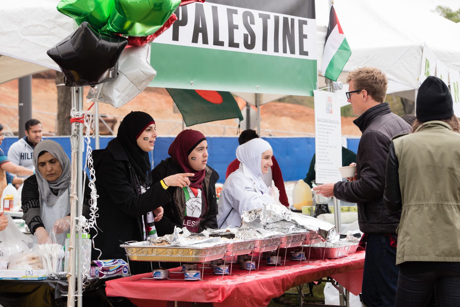 A photo of one of the food stands at last year's International Festival.