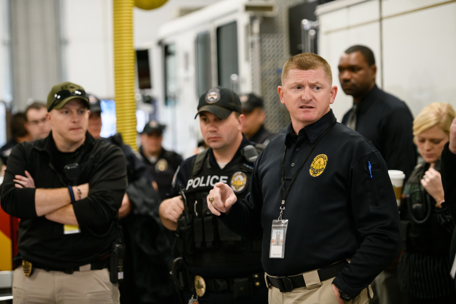 Lt. Chris Harrington of Clemson University Police Department was an exercise director for the active shooter drill on campus on March 19, 2019.