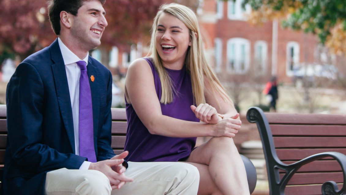 Andrew Kwasny (left) and Logan Young (right) were elected student body vice president and president, respectively, in Clemson University's 2019 election.