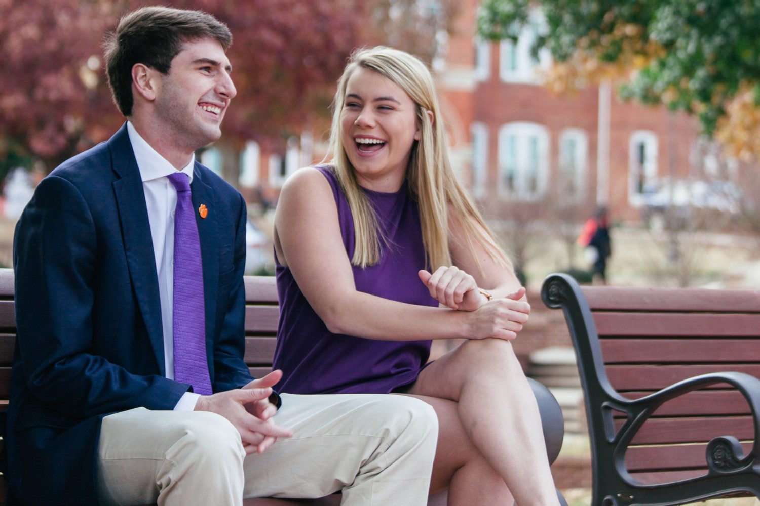 Andrew Kwasny (left) and Logan Young (right) were elected student body vice president and president, respectively, in Clemson University's 2019 election.
