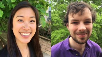 Allison Yaguchi, left, and Robert Underwood are headed to national labs for research after being selected for a U.S. Department of Energy program.