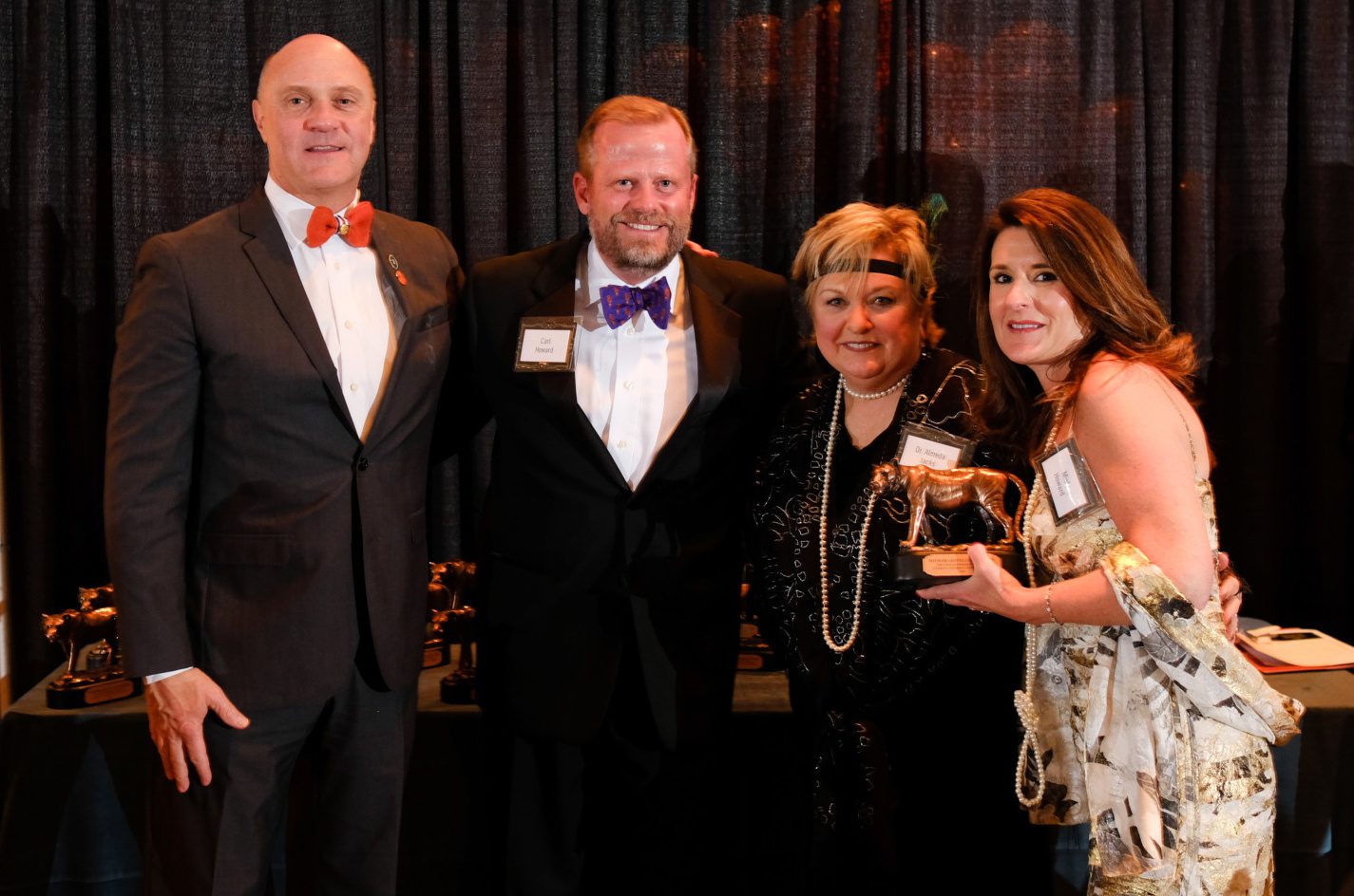 (L-R) Jim Clements, Carl Howard, Almeda Jacks and Misty Howard at the 2019 Student Affairs Gala in February.