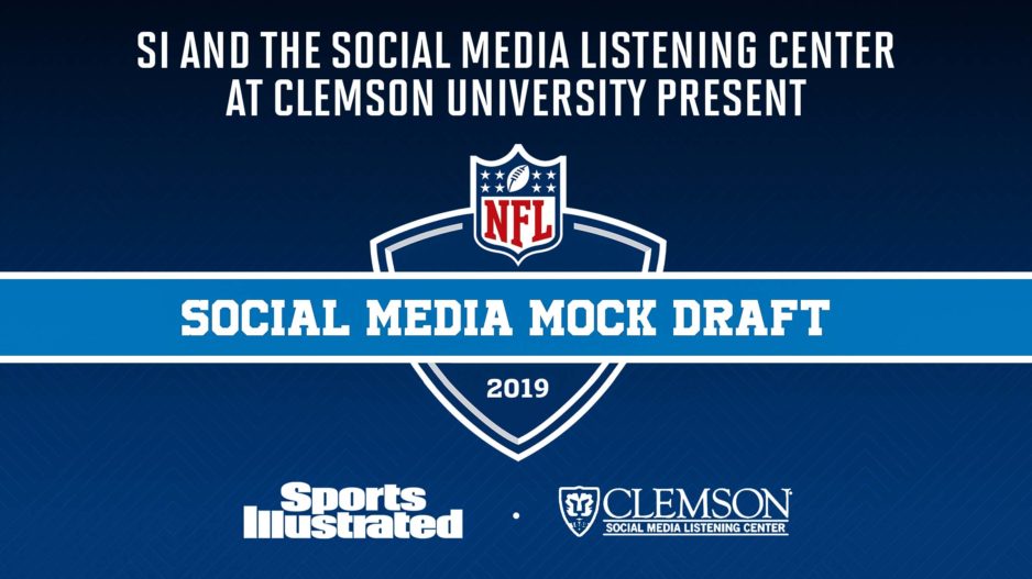 Sports Illustrated logo with credit to Clemson Social Media Listening Center