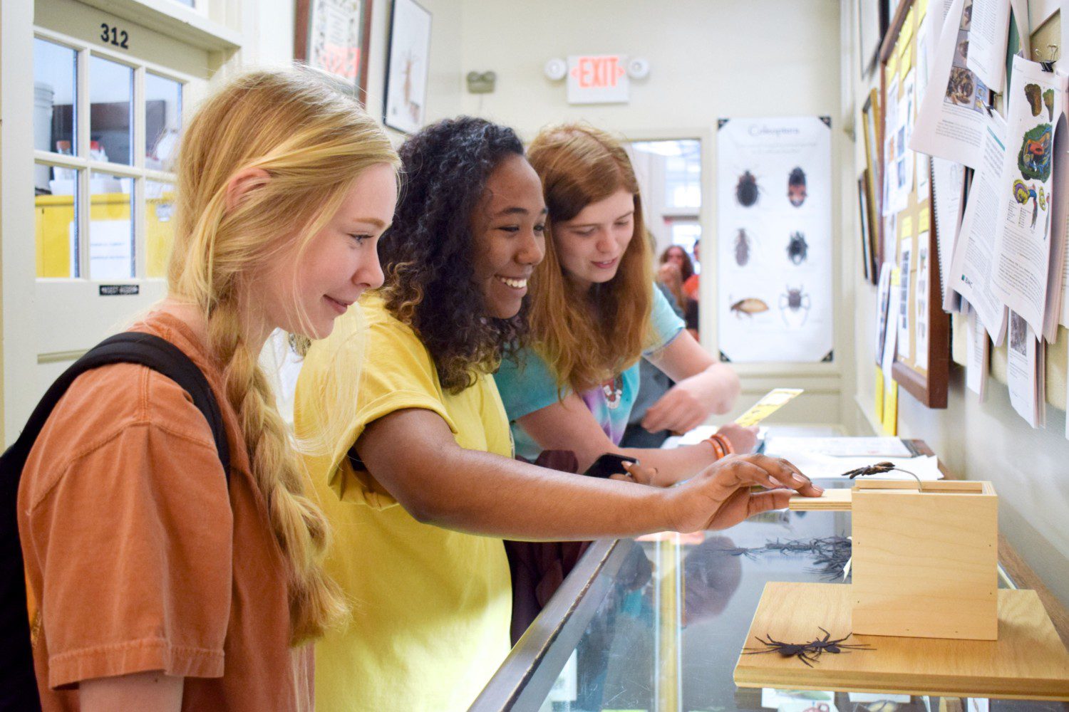 Students visit exhibits
