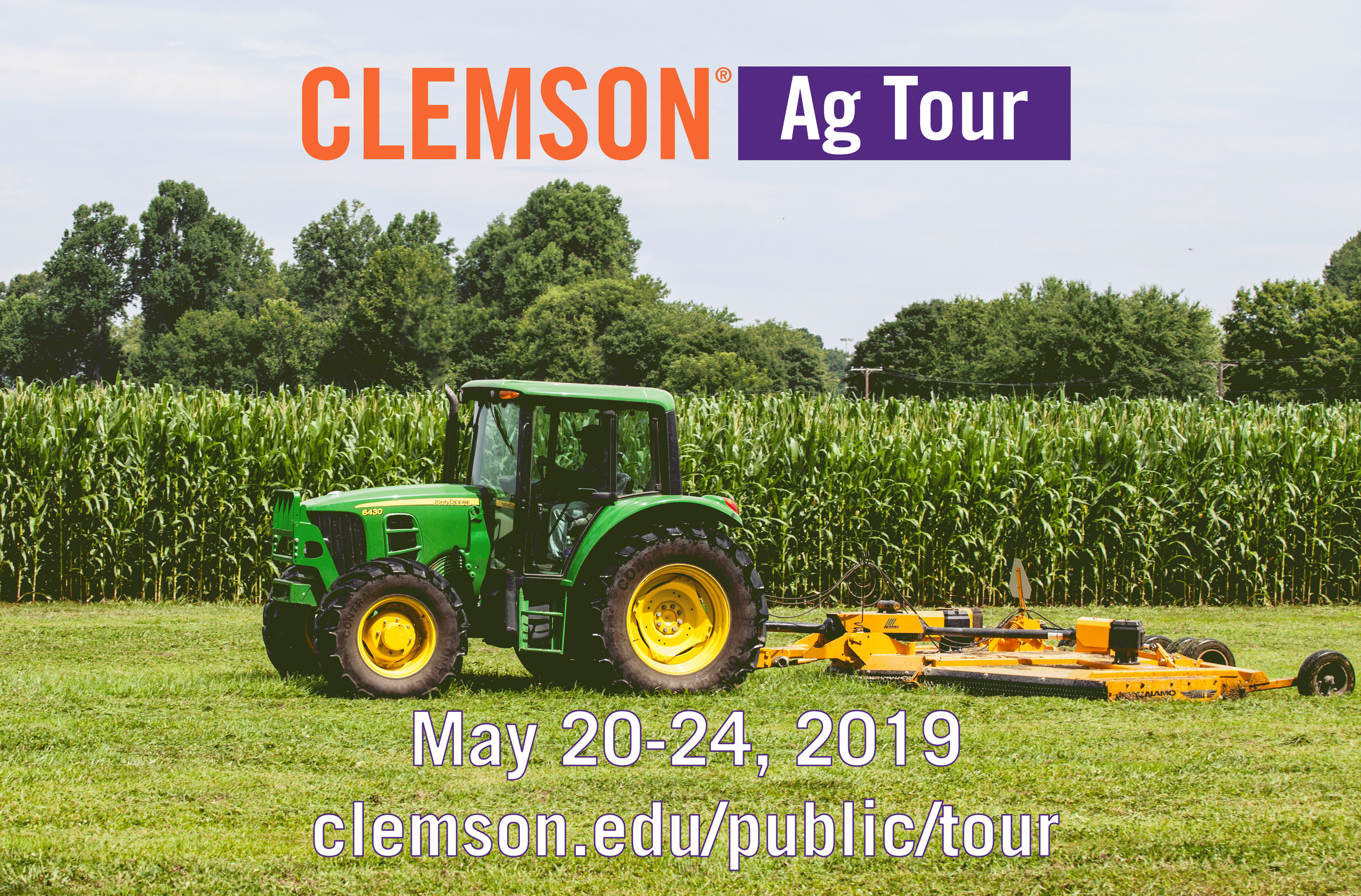 Follow the Clemson Ag Tour May 20 - 24.