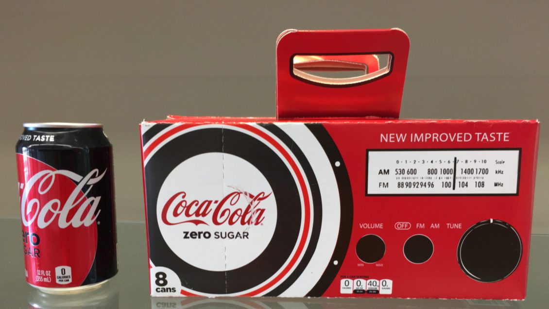 Clemson packaging science students won a national contest with this design of a Coke Fridge Pack.