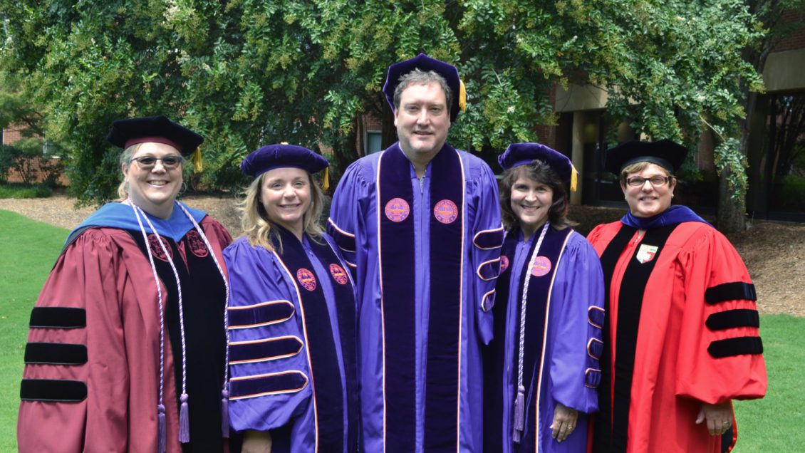 Five of the eight students in the first DNP cohort graduated this August.