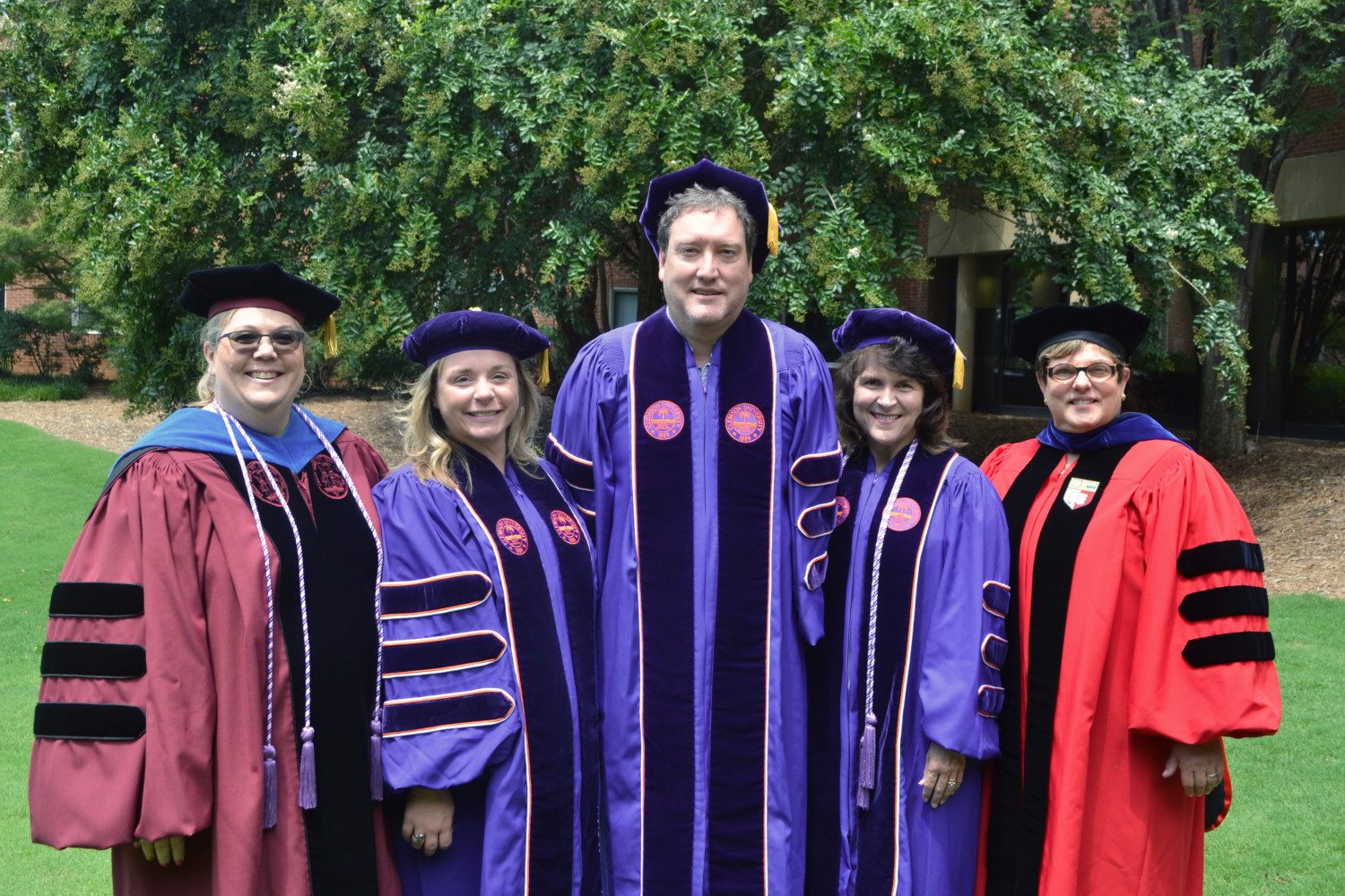 Five of the eight students in the first DNP cohort graduated this August.