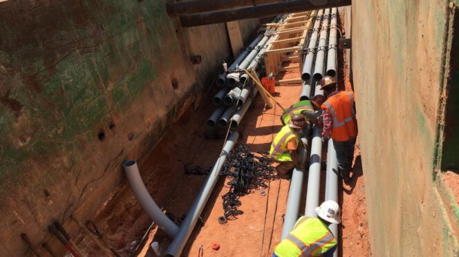 Pic of electrical ductbank