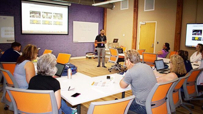 Graphic communications conference classroom