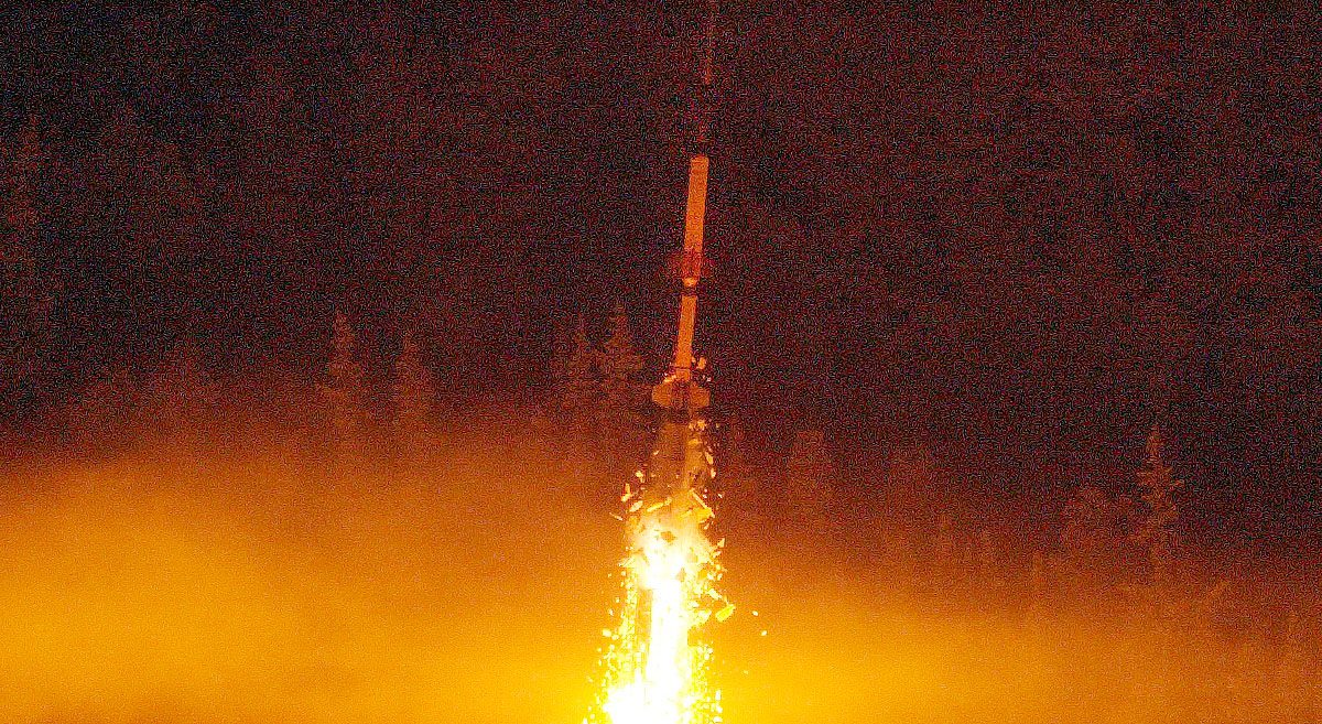 Sounding rocket launch