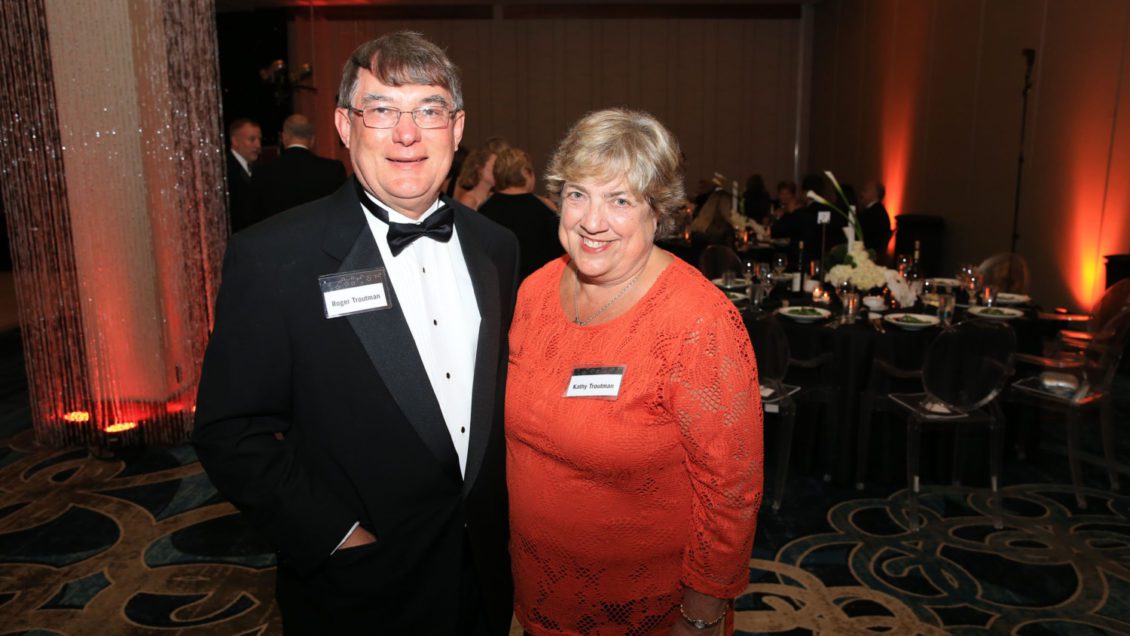 Roger and Kathy Troutman at a 2016 Student Affairs Gala