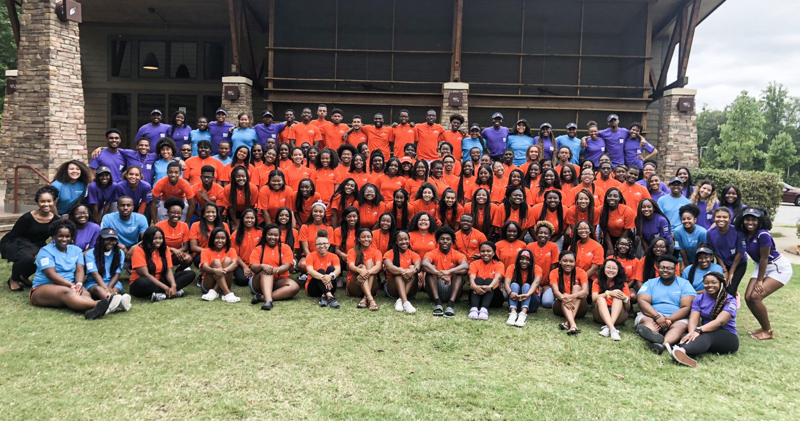 Mentors, mentees and staff making up the 2019-20 CONNECTIONS program for underrepresented students during an annual retreat