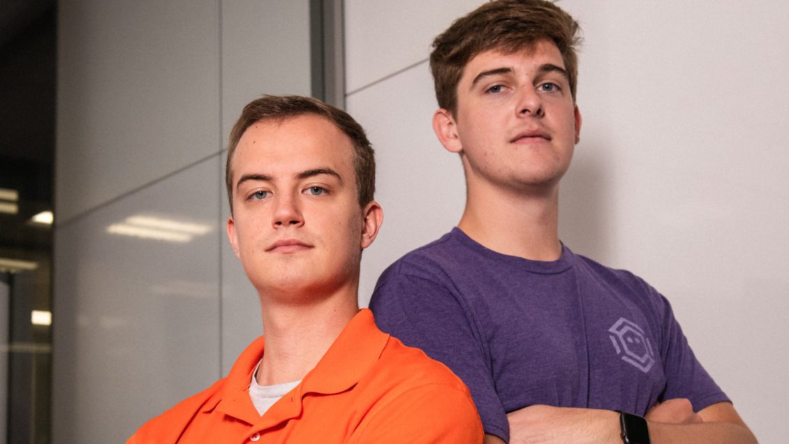 Weston Belk, left, and Max Harley are helping organize a competition that will help students from across the Southeast sharpen their cybersecurity skills.