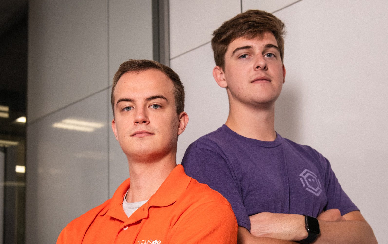 Weston Belk, left, and Max Harley are helping organize a competition that will help students from across the Southeast sharpen their cybersecurity skills.