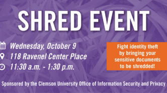 Members of the public can bring their sensitive documents to be shredded free of charge.