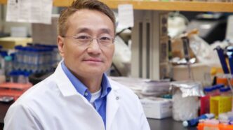 Professor Hong Luo standing in his Clemson lab.