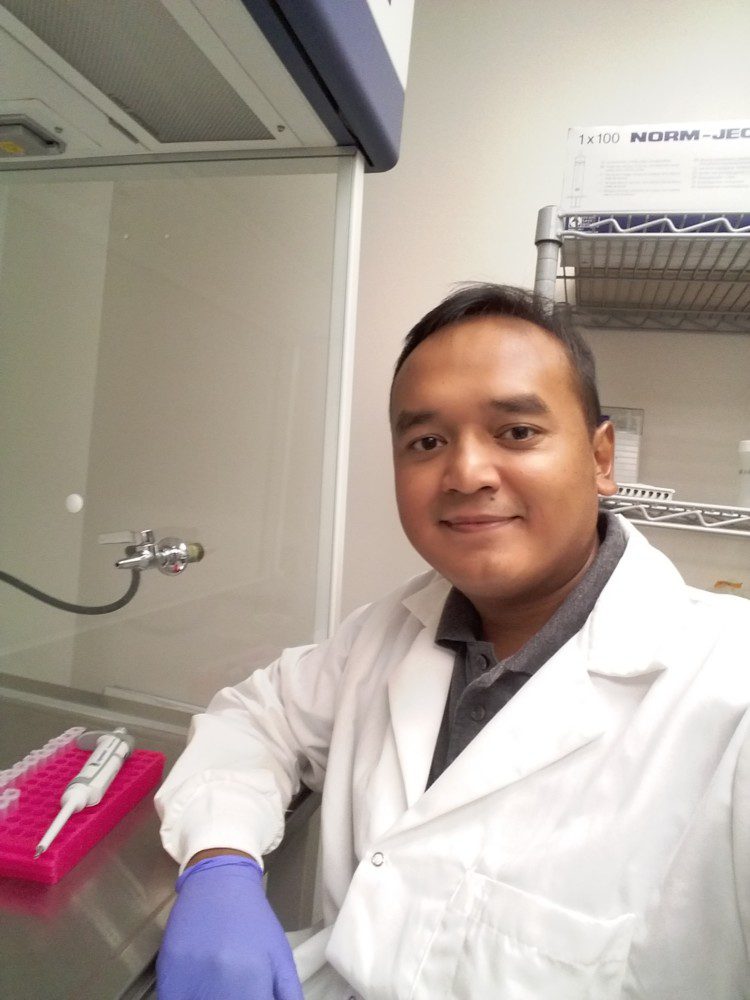 Misbah Munir pictured in Dr. Anco's lab
