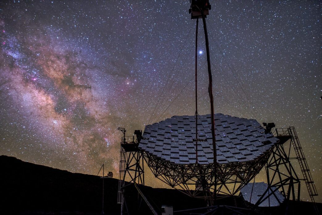 Image of a Cherenkov telescope