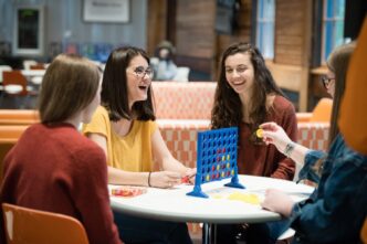 Students can participate in stress relief activities during finals week in Cooper Library.