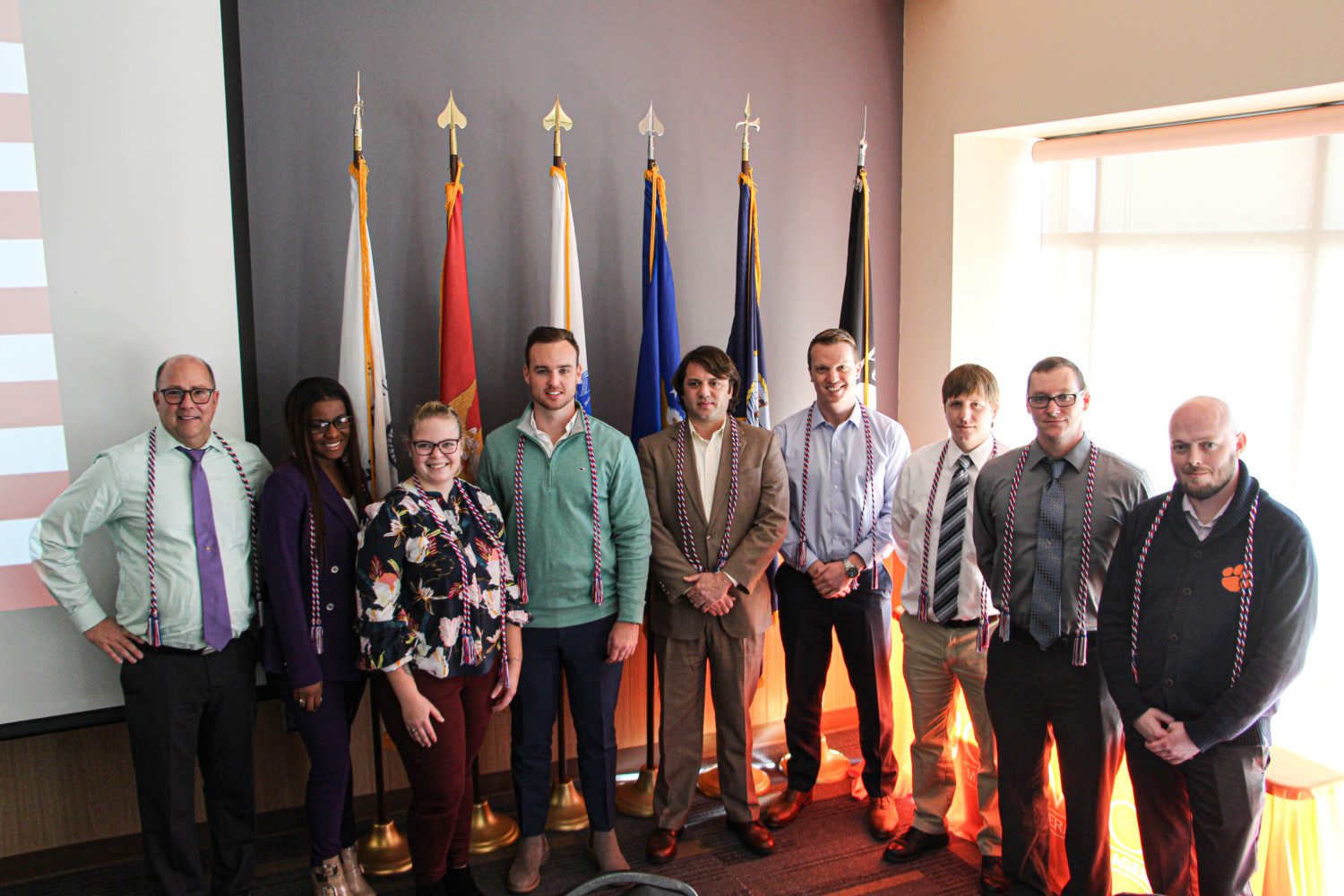 Members of the December 2019 student veteran graduating class were honored in a special ceremony in Hendrix Student Center on Wednesday, Dec. 18.