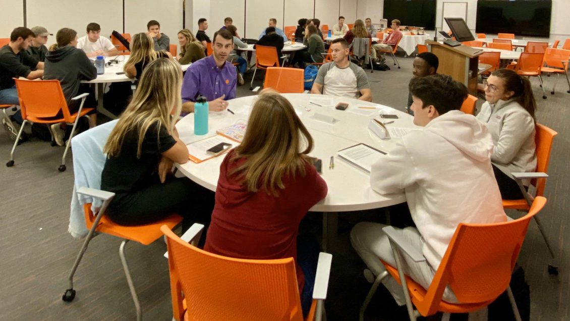 Students participate in Hayek Center's civil discourse workshop