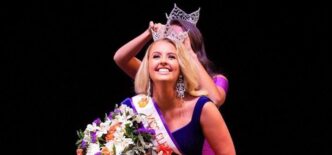 Photo of Mattie Lee being crowned Miss Clemson University