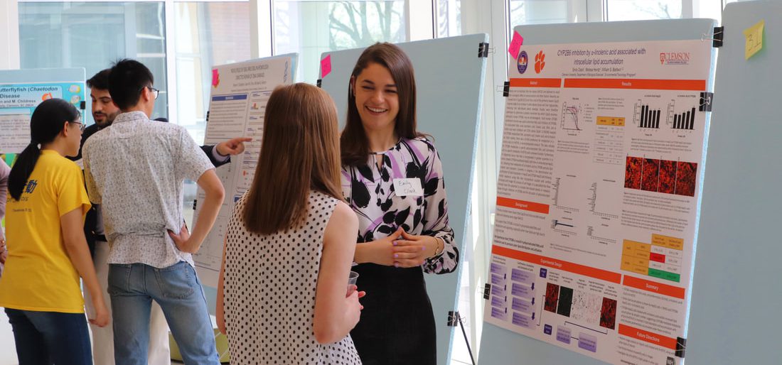 CBASS presenter displays her research