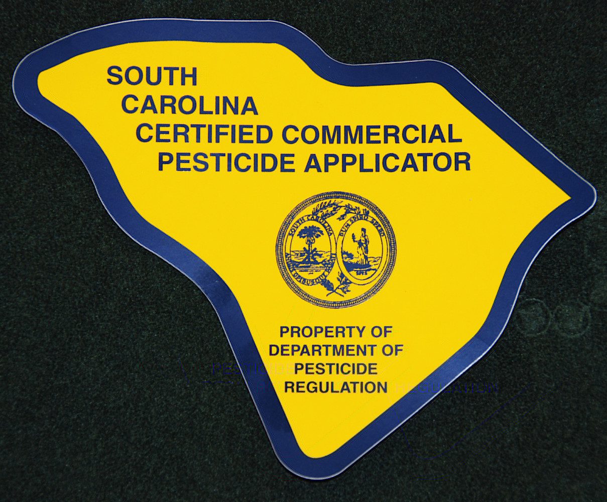 Certified pesticide applicator decal