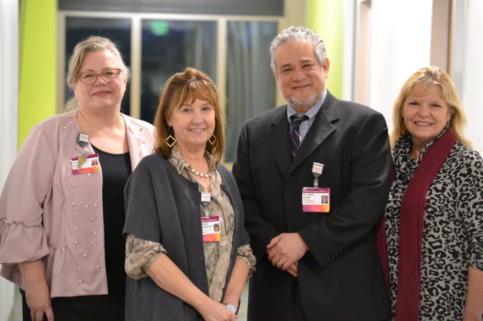 The project team consists of researchers from Prisma Health, Clemson University and UofSC School of Medicine. From left to right: Margie Stevens, Lauren Demothesus, Alain Litwin and Mary Ellen Wright.