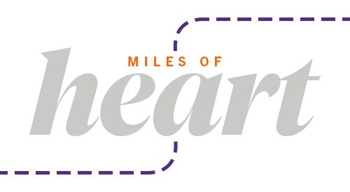 Miles of heart - text graphic