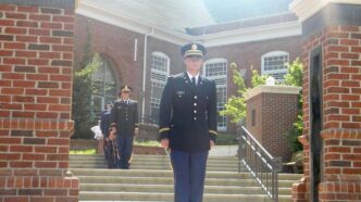 Jason Muise commissioned as a Second Lieutenant in the U.S. Army, and began his career as a surgical staff nurse.