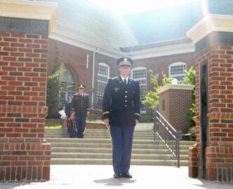 Jason Muise commissioned as a Second Lieutenant in the U.S. Army, and began his career as a surgical staff nurse.