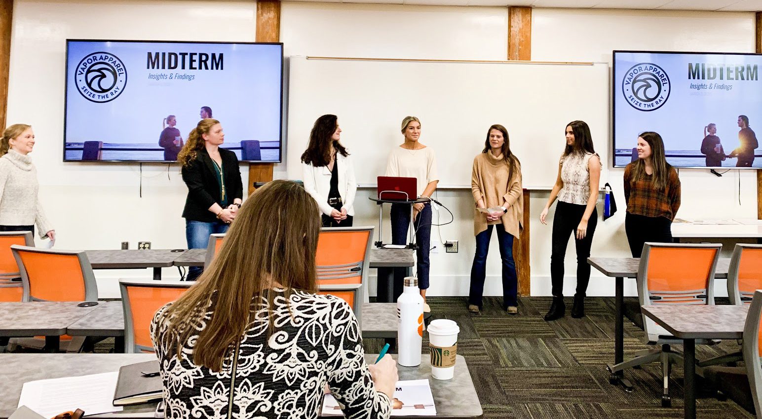 Erwin Center students present their mid-term brand plans