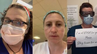 Doris Malcolm, Cindy Shaw and Erin Bulatao are Clemson nursing alumni working on the frontlines of COVID-19.