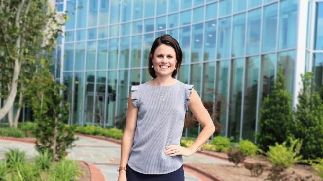 Stephanie Morgan is a 2011 Public Health Sciences Alumna, who now works at the Gibbs Cancer Center.