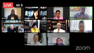 Screenshot of virtual leadership workshop.
