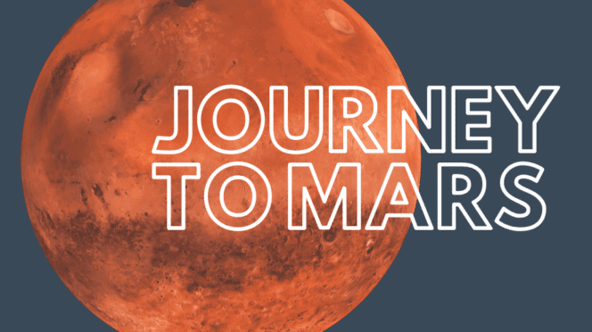 Promotional graphic for "Journey to Mars" program