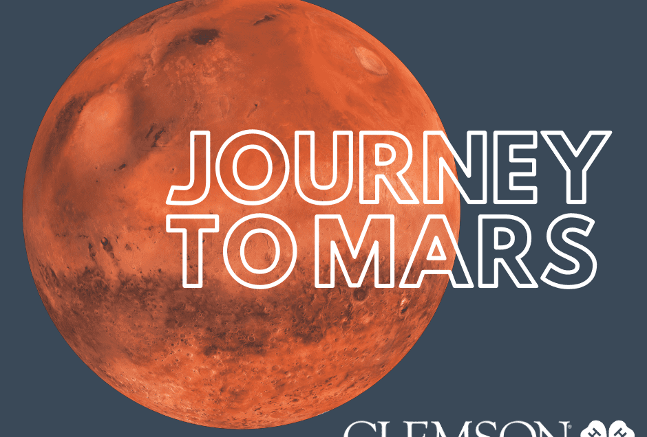 Promotional graphic for "Journey to Mars" program